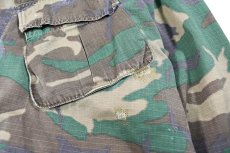 画像4: Used Us Military Customized Ripstop Poplin Jungle Fatigue Jacket ERDL Leaf Camo (4)