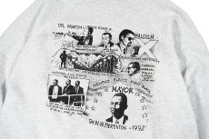 画像5: Used Fruit of the Loom Raglan Sleeve Sweat Shirt "Black History" (5)