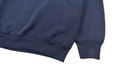 画像3: Used Fruit of the Loom Raglan Sleeve Damaged Blank Sweat Shirt Navy made in USA (3)