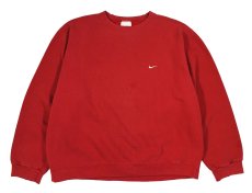 画像1: Used Nike Sweat Shirt Red made in USA (1)