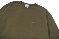 画像2: Used Nike Sweat Shirt Olive made in USA (2)