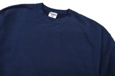 画像2: Used Jerzees Damaged Blank Sweat Shirt Navy (2)