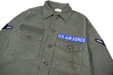 画像2: Used Us Military Cotton Sateen OG-107 Utility Shirt (2)