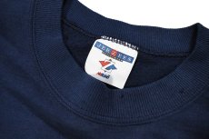 画像7: Used Jerzees Damaged Blank Sweat Shirt Navy (7)