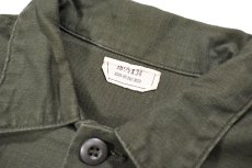 画像4: Used Us Military Cotton Sateen OG-107 Utility Shirt (4)