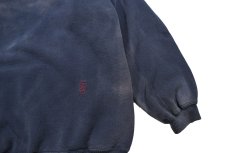 画像6: Used Santee Damaged Blank Sweat Hoodie Navy made in USA (6)