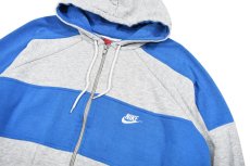 画像2: Used Nike Zip Sweat Hoodie Blue/Grey (2)