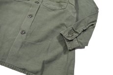 画像3: Used Us Military Cotton Sateen OG-107 Utility Shirt (3)