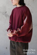 画像7: Used Fruit of the Loom Raglan Sleeve Bleached Blank Sweat Shirt (7)