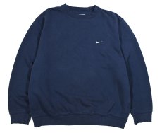 画像1: Used Nike Sweat Shirt Navy (1)