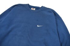 画像2: Used Nike Sweat Shirt Blue made in USA (2)