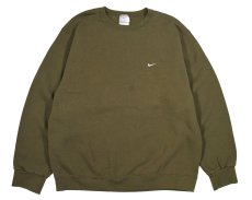 画像1: Used Nike Sweat Shirt Olive made in USA (1)