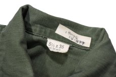 画像5: Used Us Military Cotton Sateen OG-107 Utility Shirt (5)