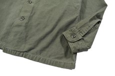 画像3: Used Us Military Cotton Sateen OG-107 Utility Shirt (3)