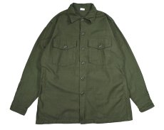 画像1: Deadstock Us Military Cotton Sateen OG-107 Utility Shirt (1)