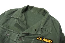 画像4: Used Us Military Cotton Sateen OG-107 Utility Shirt (4)