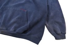 画像3: Used Santee Damaged Blank Sweat Hoodie Navy made in USA (3)