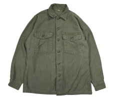 画像1: Used Us Military Cotton Sateen OG-107 Utility Shirt (1)