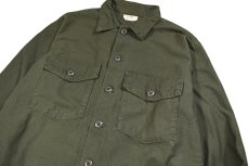 画像2: Used Us Military Cotton Sateen OG-107 Utility Shirt (2)