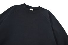 画像2: Used Fruit of the Loom Raglan Sleeve Blank Sweat Shirt Black made in USA (2)