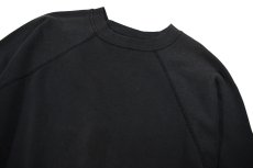 画像2: Used Tultex Raglan Sleeve Blank Sweat Shirt Black made in USA (2)