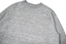 画像2: Used Tultex Raglan Sleeve Blank Sweat Shirt Grey made in USA (2)