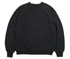 画像1: Used Tultex Raglan Sleeve Blank Sweat Shirt Black made in USA (1)