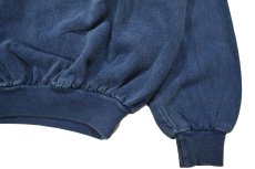 画像3: Deadstock WEK Clothing Sweat Polo Indigo Blue made in USA (3)