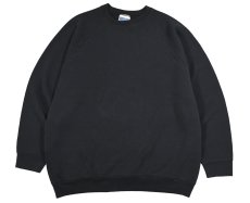 画像1: Used Fruit of the Loom Raglan Sleeve Blank Sweat Shirt Black (1)