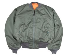 画像1: Used GREENBRIER MA-1 Flight Jacket Olive made in USA (1)