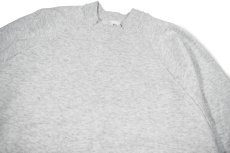 画像2: Deadstock Fruit of the Loom Raglan Sleeve Blank Sweat Shirt ash made in USA (2)