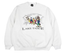 画像1: Used Looney Tunes Sweat Shirt "Lake Tahoe" made in USA (1)