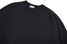 画像2: Used Fruit of the Loom Raglan Sleeve Blank Sweat Shirt Black (2)