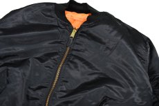 画像2: Used GREENBRIER MA-1 Flight Jacket Black made in USA (2)