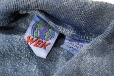 画像4: Deadstock WEK Clothing Sweat Polo Indigo Blue made in USA (4)