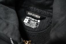 画像4: Used Carhartt Zip Sweat Hoodie Black "New Technology Networks" (4)