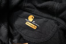 画像4: Used Carhartt Zip Sweat Hoodie Black (4)