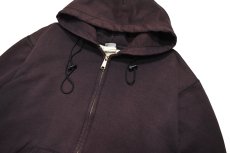 画像2: Used Carhartt Zip Sweat Hoodie Fade Black (2)