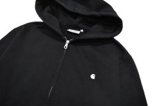 画像2: Used Carhartt Zip Sweat Hoodie Black (2)