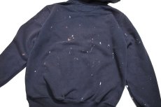 画像5: Used Carhartt Painted Zip Sweat Hoodie Navy (5)