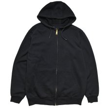 画像1: Used Carhartt Zip Sweat Hoodie Black (1)