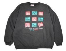 画像1: Used Print Sweat Shirt "All Things Considered : NPR" (1)