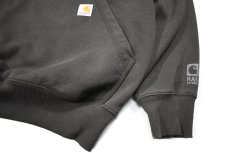 画像3: Used Carhartt Pullover Sweat Hoodie Charcoal (3)