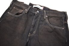 画像2: Deadstock Levi's 569 Denim Pants Cut Off Reactive Dye Brown リーバイス (2)