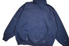 画像5: Used Carhartt Pullover Sweat Hoodie Fade Navy (5)