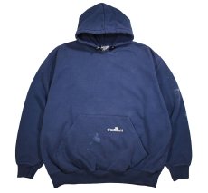 画像1: Used Carhartt Pullover Sweat Hoodie Fade Navy (1)