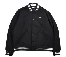 画像1: Nike Sportswear Authentics Varsity Jacket Black/White (1)