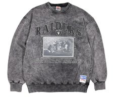 画像1: Used Print Sweat Shirt "Raiders" made in USA (1)