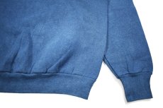 画像3: Used Fruit of the Loom Raglan Sleeve Blank Sweat Shirt Over Dye Indigo made in USA (3)