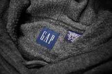 画像5: Used Gap Pullover Fleece Hoodie Charcoal (5)